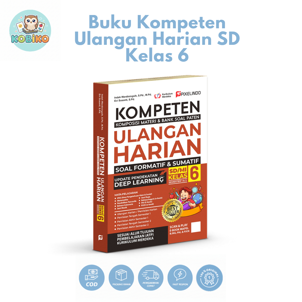 Jual KOBIKO Buku Kompeten Ulangan Harian SD/MI Kelas 6 Kurikulum ...