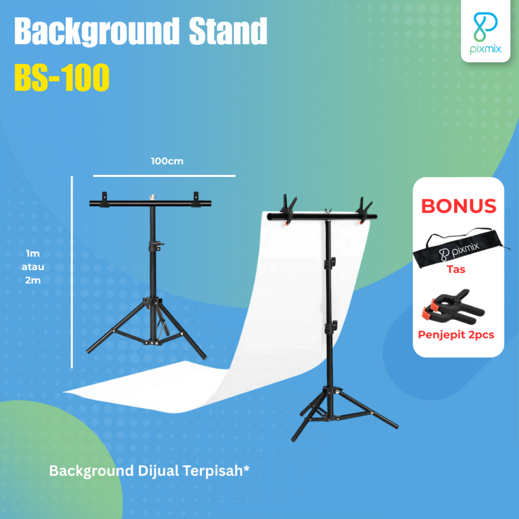 Jual BACKGROUND STAND BS-100 | STAND TINGGI 1 METER / 2 METER | Shopee ...