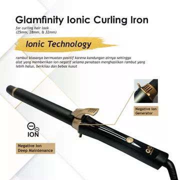 GLAMFINITY Ionic Curling Iron (Catokan Curly Dengan Teknologi Ionic)