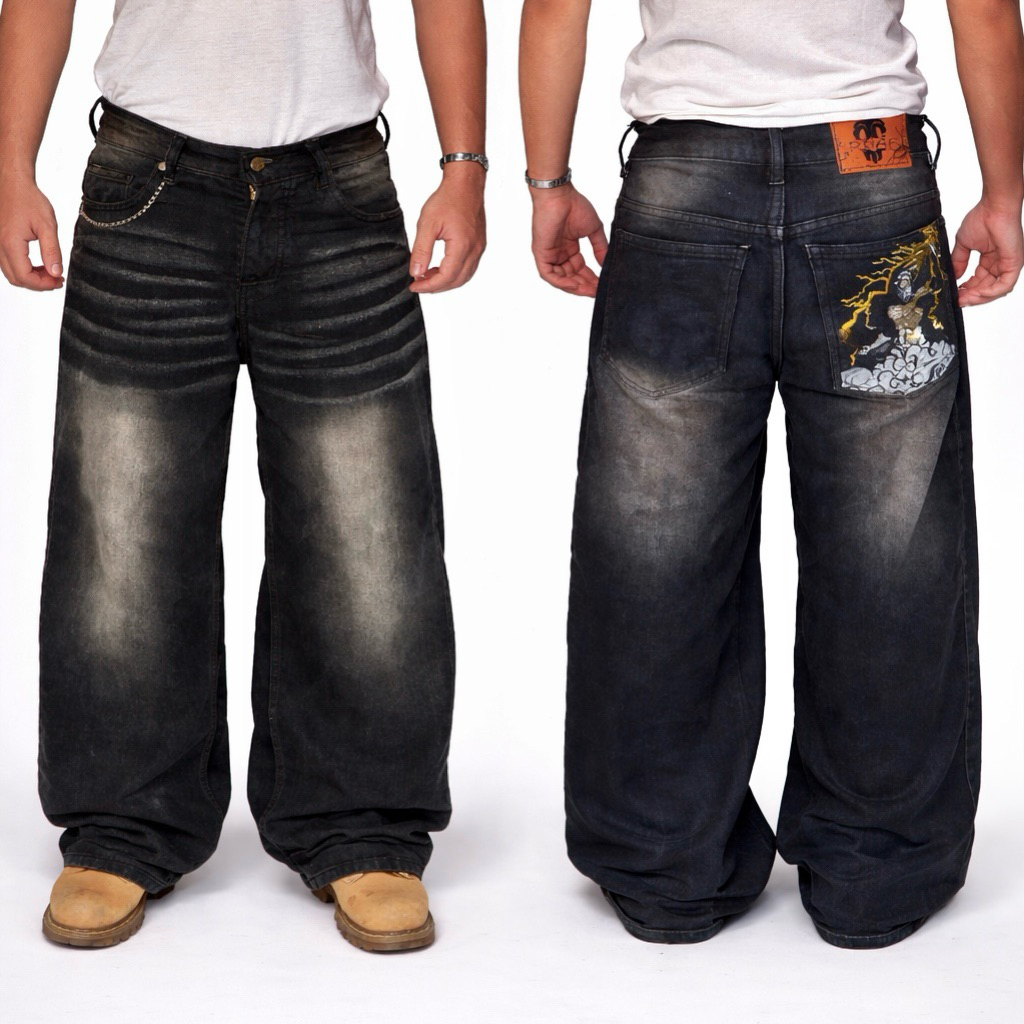 Jual RITAF - BAGGY PANTS BLACK | UNISEX | Shopee Indonesia
