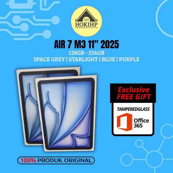 APPLE iPAD AIR 7 M3 Chip 2025 11 Inch 128GB 256GB WIFI ONLY NEW SEGEL BNIB