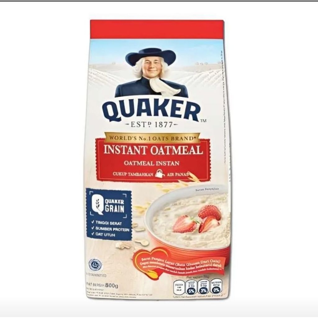 Jual Quaker Instant Oatmeal 800 gr - Sereal Quaker Merah 800gr | Shopee ...