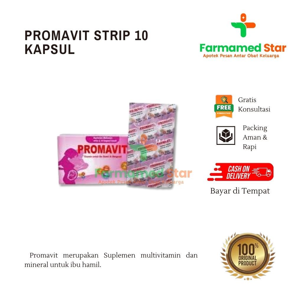 Jual PROMAVIT STRIP 10 KAPSUL dengan Omega-3 & Folic Acid | Shopee ...