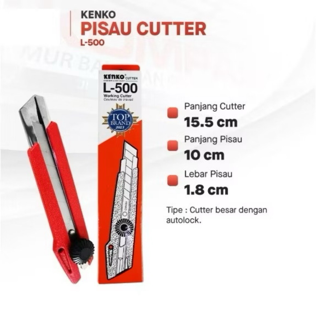 Jual CUTTER BESAR KENKO L-500 / WORKING CUTTER (1 PCS) | Shopee Indonesia