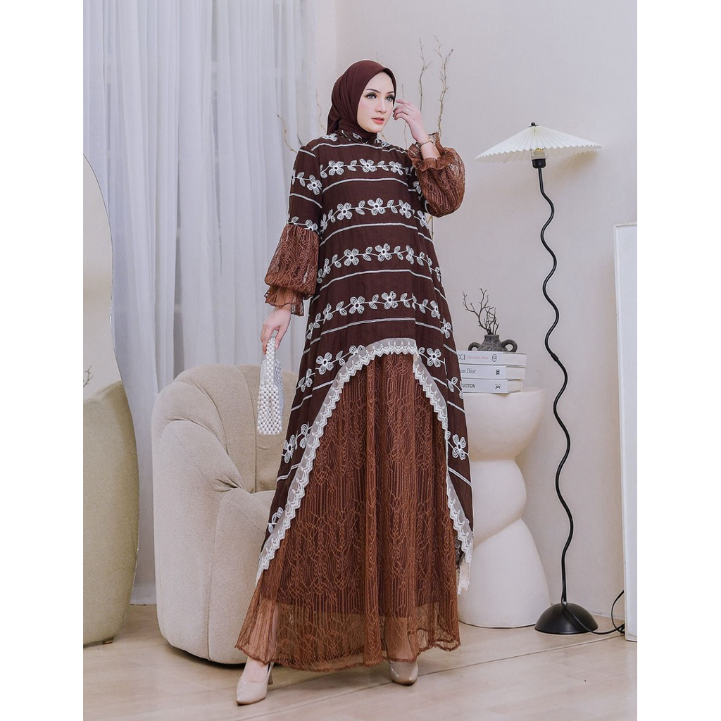 Jual TERBARU Gamis Viral Bini Orang Edisi Hari Raya Lebaran Dress ...