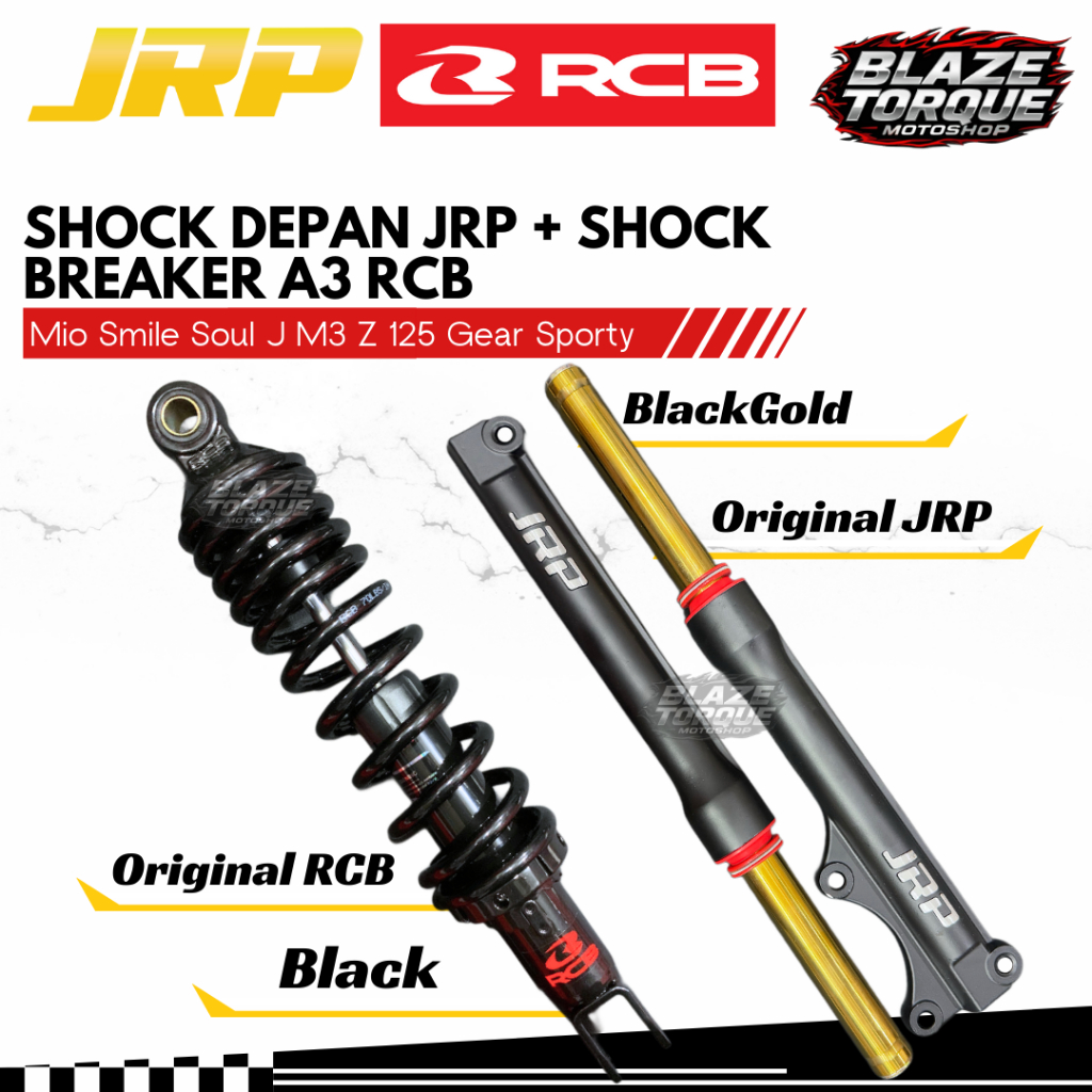 Jual Paket Suspensi Depan JRP + Shock Breaker RCB A3 305mm Mio Smile ...
