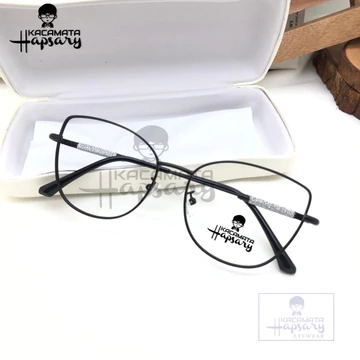 Frame Kacamata Wanita Minus Antiradiasi J8511 Anti UV Photocromic Bluecromic Cylinder Plus