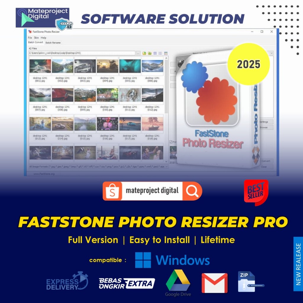Jual License FastStone Photo Resizer Pro 2026 Full Lifetime Software ...