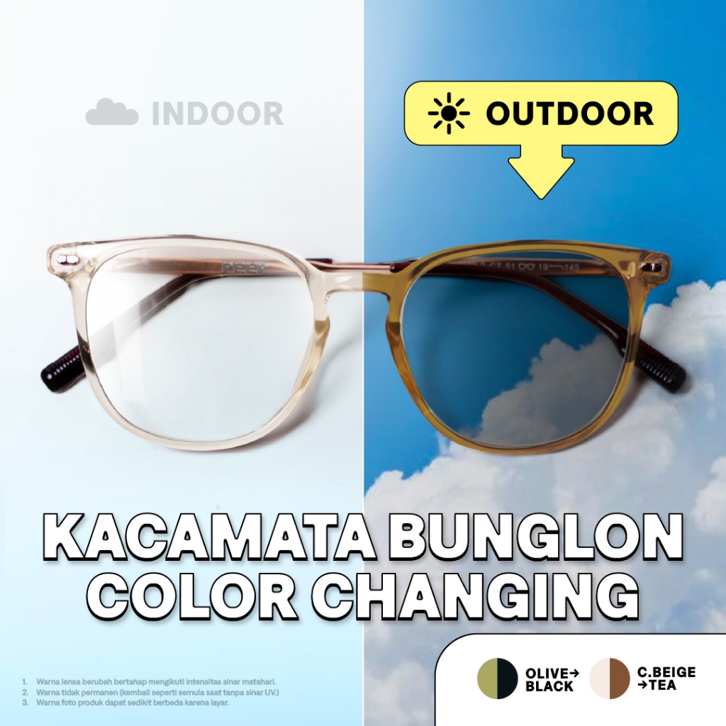 Jual Peep Eyewear - Jay Frame Color Changing Kotak | Kacamata Baca ...