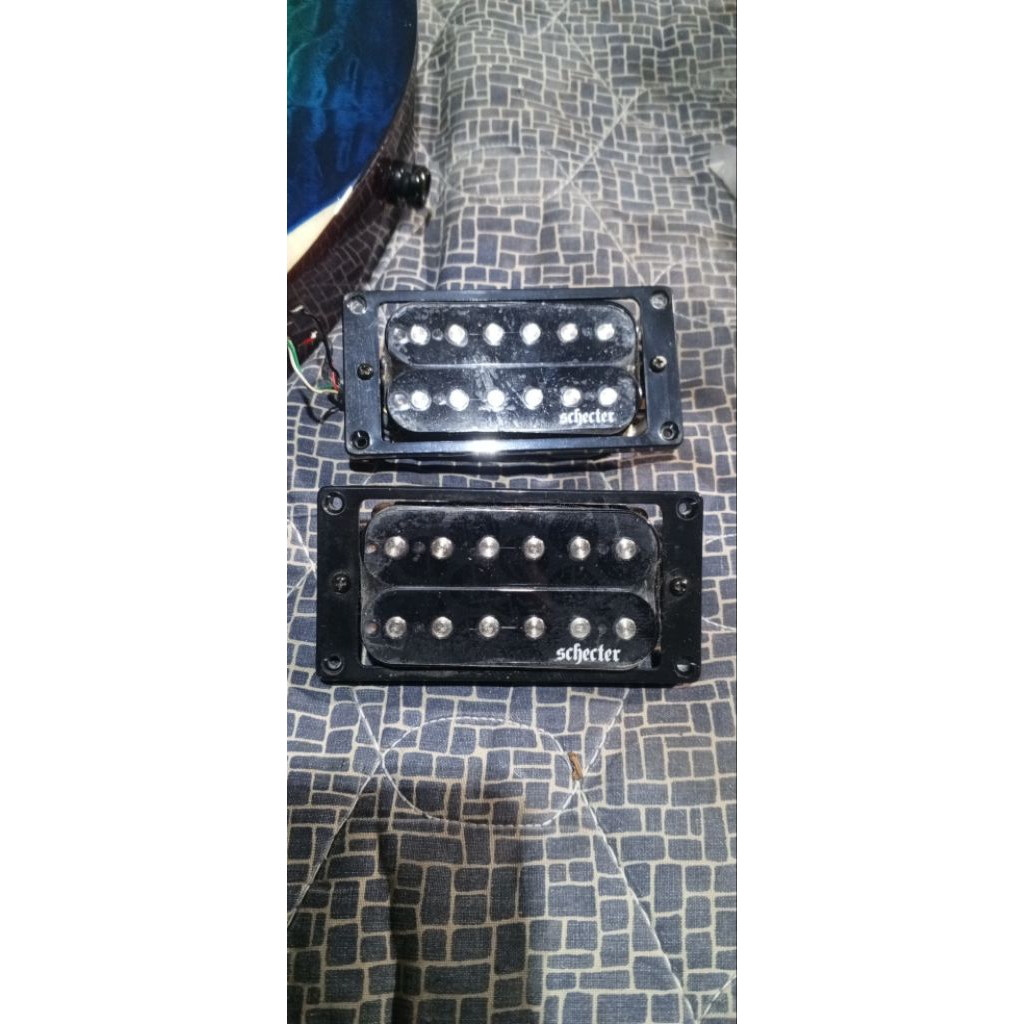 Jual pick up schecter 6string posisi satu set neck sama bridge | Shopee ...