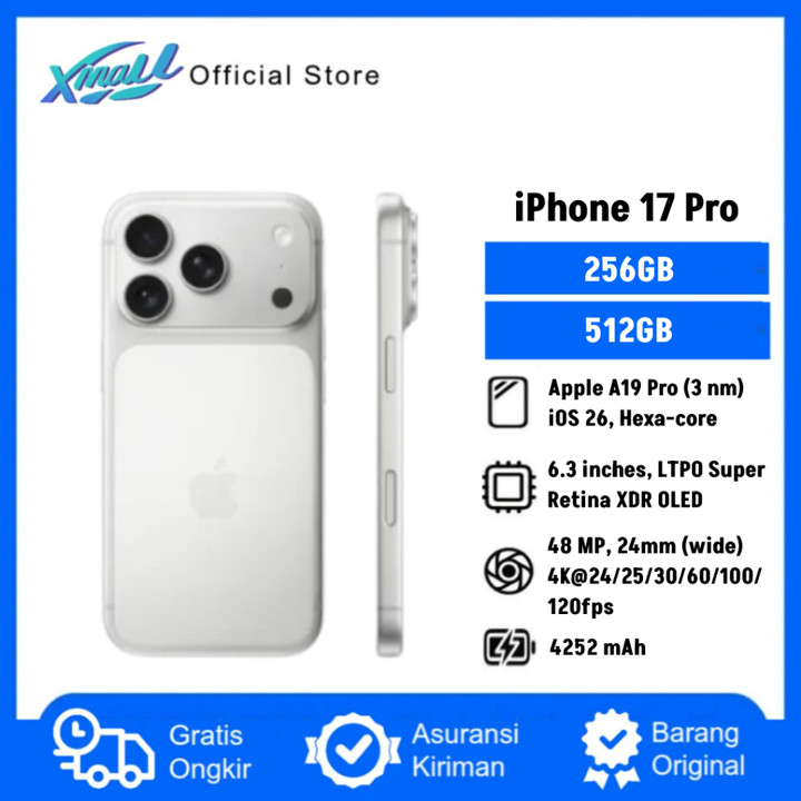 iPhone 17 Pro [256GB,512GB] Super Retina XDR OLED - Garansi Resmi