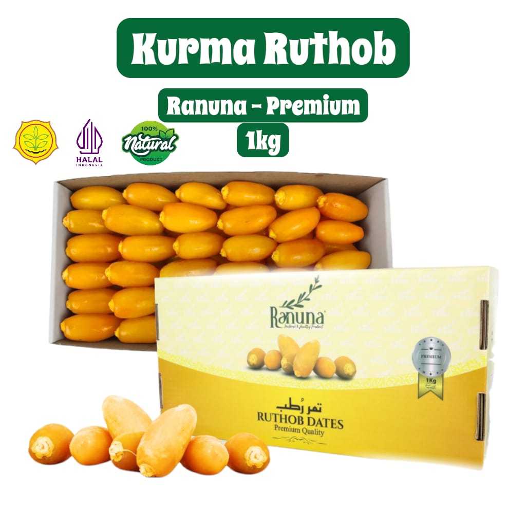 Jual kurma ruthob premium 1kg ranuna fresh segar manis / kurma muda ...