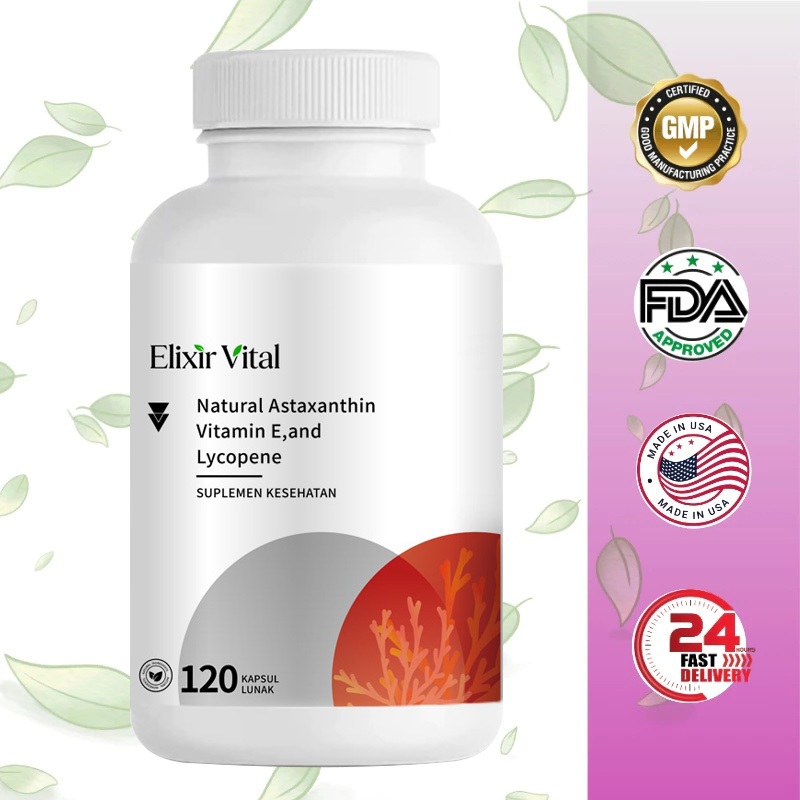 Jual Elixir Vital Natural Astaxanthin + Vitamin E + Lycopene Complex ...