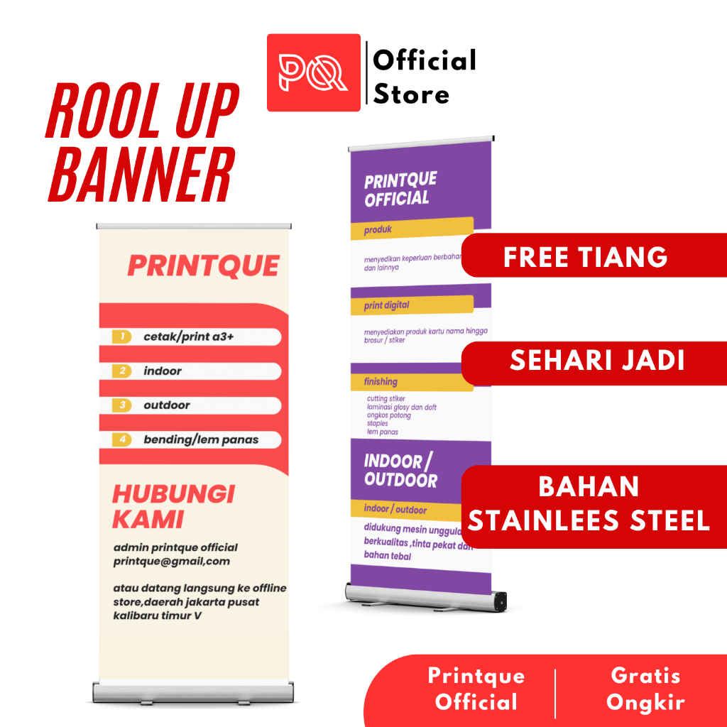 Jual Ukuran Roll Up Banner Terlengkap & Harga Terbaru Juli 2026 ...