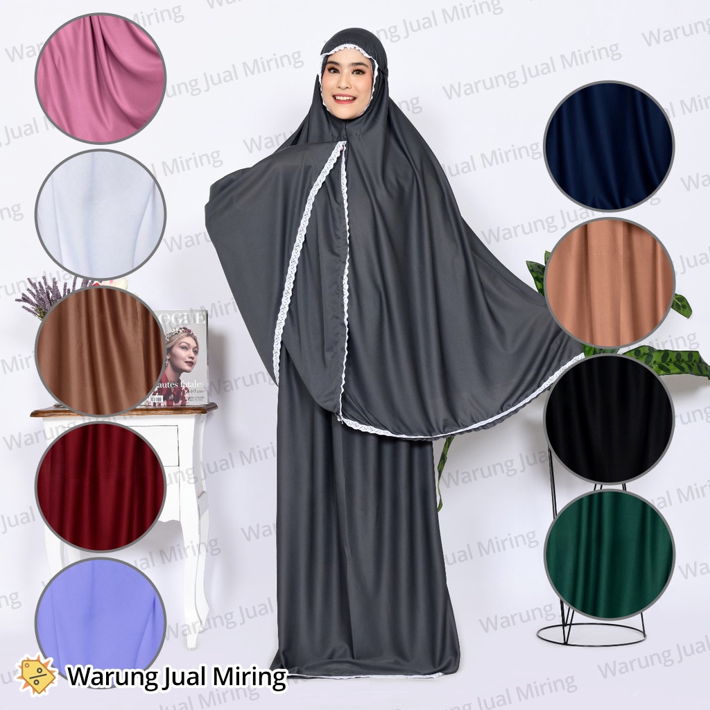 MUKENA Polos Hyget Dewasa Jumbo Amplop Tas Pouch Renda Travel Traveling Portable Size Wanita Cewek Muslim Muslimah Remaja Rukuh Telekung Putih Sholat Mini Lebaran Souvenir Murah Grosir Bahan Rayon Parasut