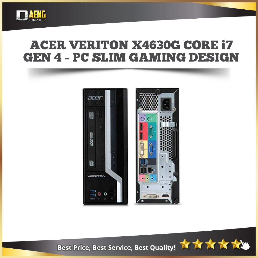 Jual PC Mini Acer Veriton X4630G Intel Core i7 4770 3.90GHz RAM