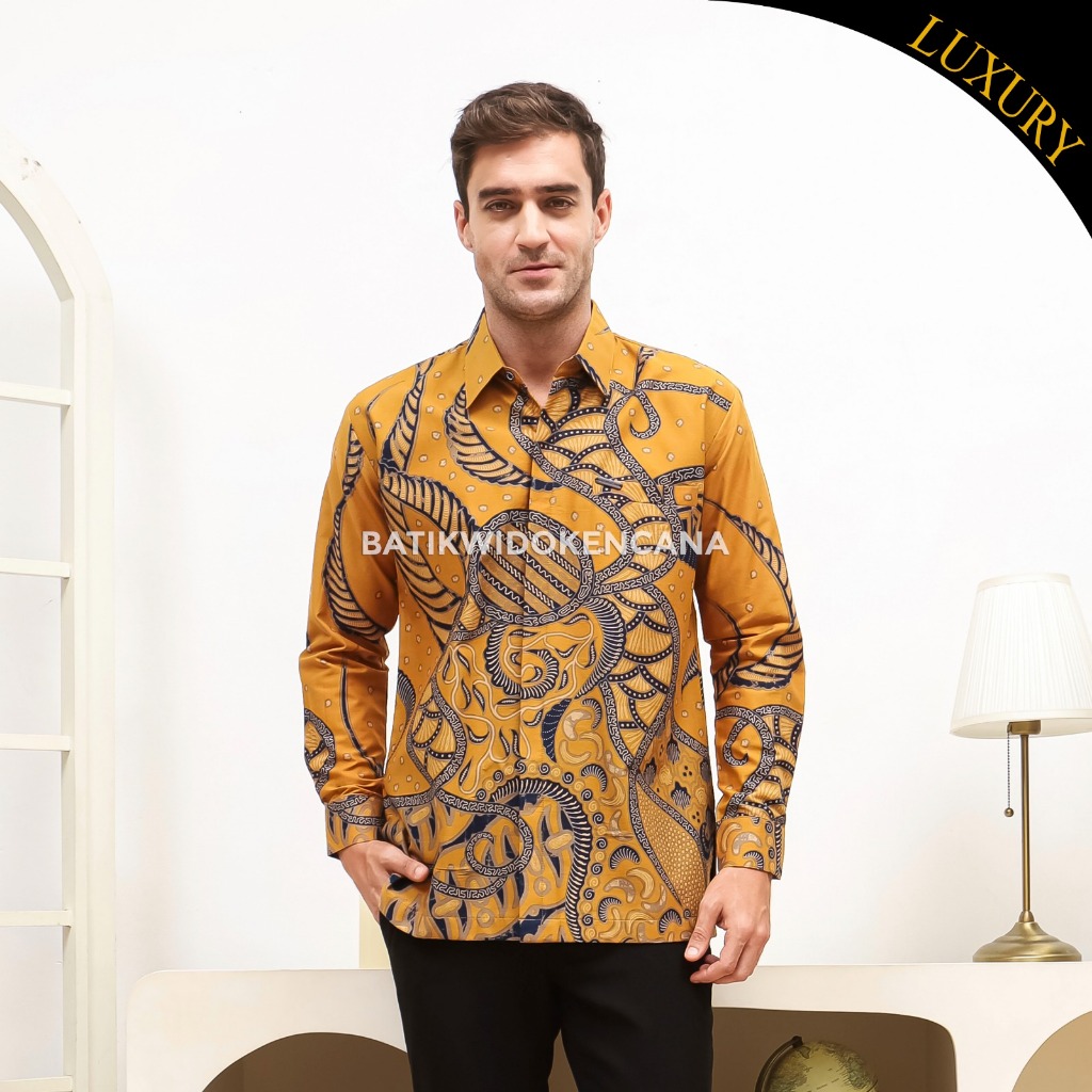 Jual Batik Widokencana Kemeja Batik Luxury Lengan Panjang Batik Kantor ...