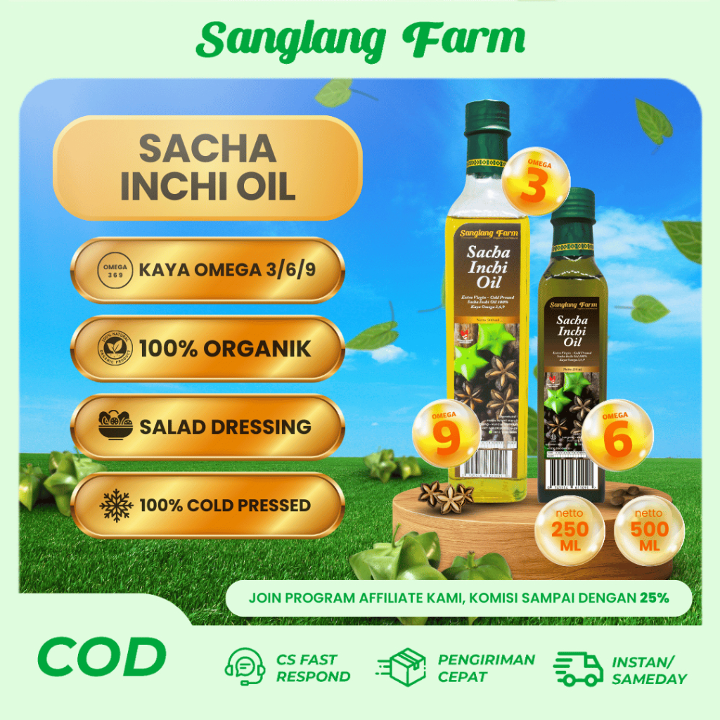 Jual SANGLANG Minyak Sacha Inchi Oil Kaya Omega 3 6 9 Original Organik ...
