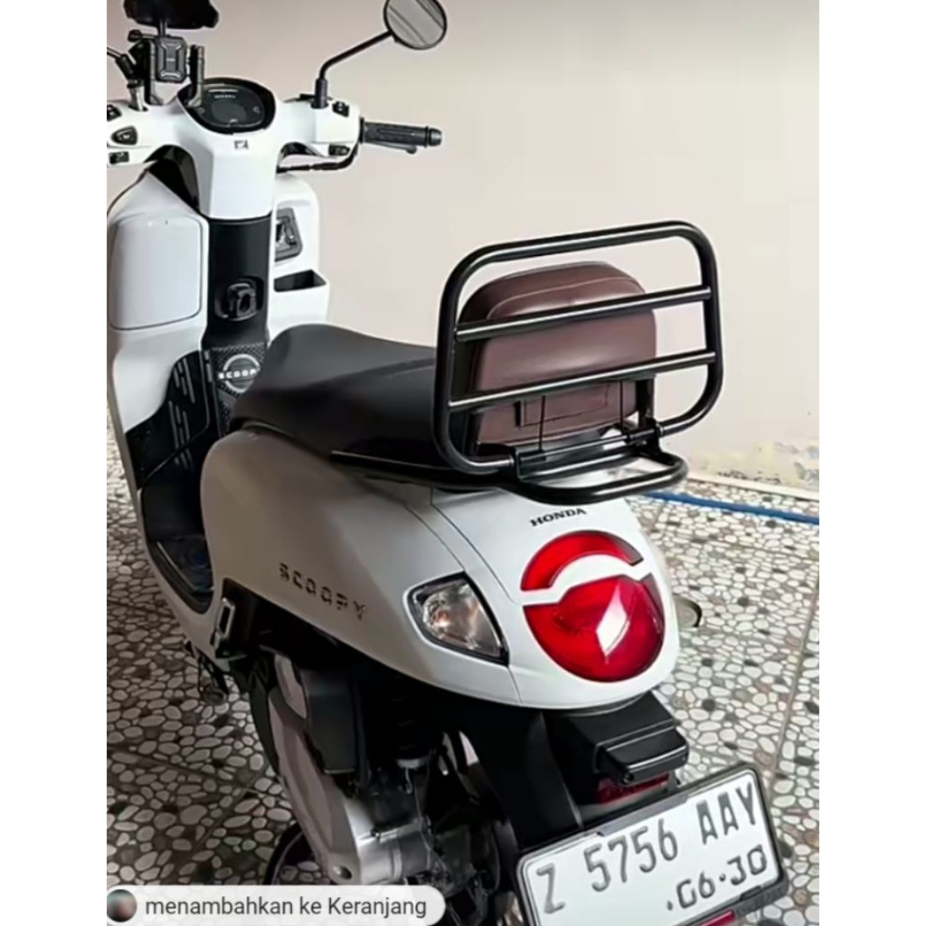 Jual Back Rack Honda scopy2025// Sandaran jok belakang Honda Scoopy ...