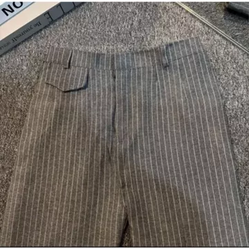 Oro Pants Stripe Bangkok Celana Wanita Antik Kusut Celana Highwaist Kulot Wanita Loose Pants