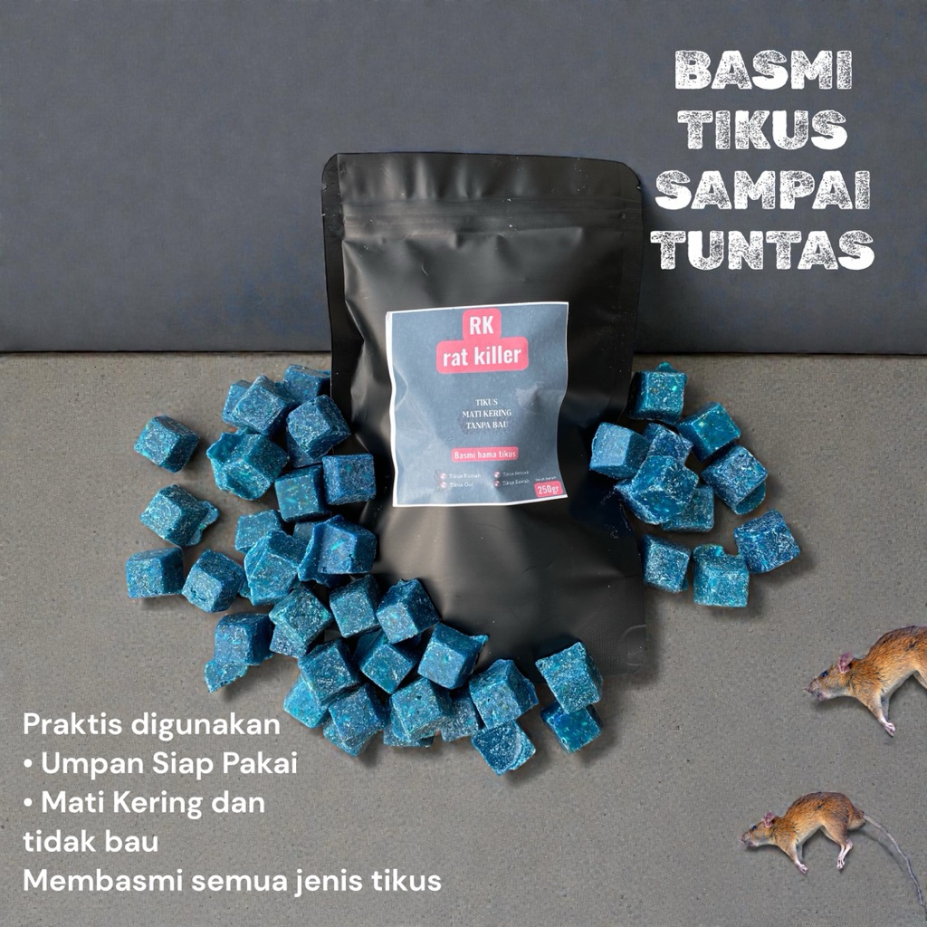 Jual Racun Tikus Mati Kering Tanpa Bau 250 Gram Ampuh Original ...