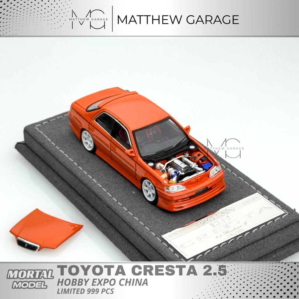 Jual MORTAL MODEL 1:64 TOYOTA CRESTA JZX100 ORANGE HOBBY EXPO