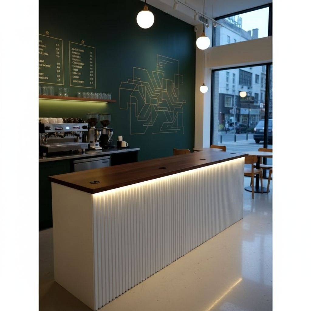 Jual Meja bar cafe shop minimalis/meja kasir HPL /meja kasir HPL ...