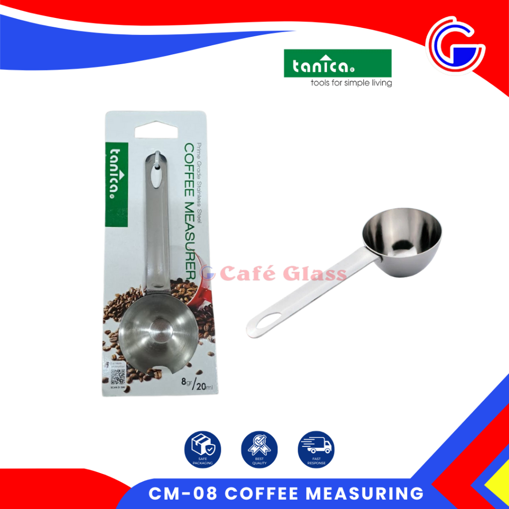 Coffee Measuring Spoon 8Gr / 20Ml - Sendok Takar Kopi Stainless Steel - Cm-08 Peralatan Cafe Tanica