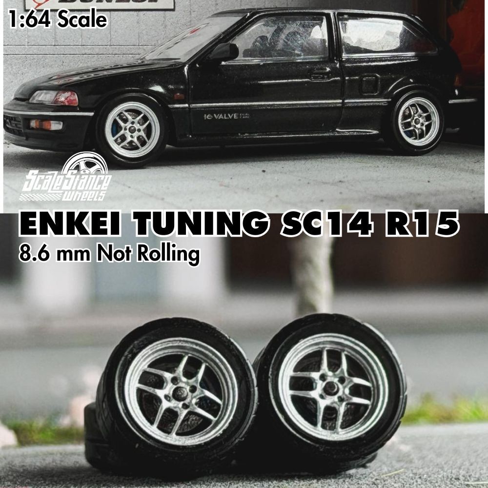Jual Velg Diecast Enkei Tuning SC14 R15 Ukuran 8.6mm Skala 1:64 Scale ...