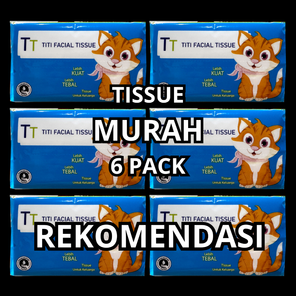 Jual New [REKOMENDASI] Tisu 6 Pack Facial Tissue - Tisu Wajah Halus dan ...