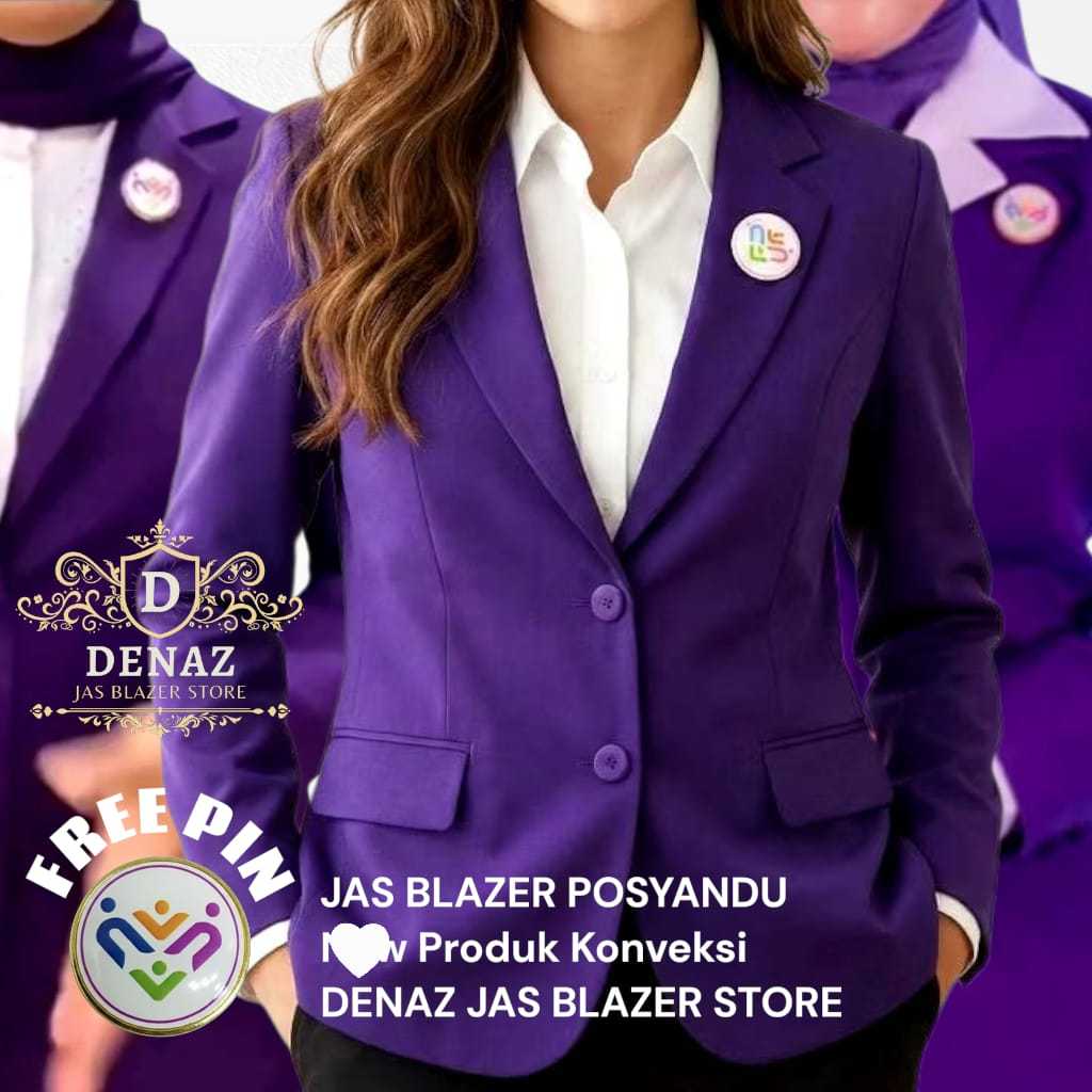Jual Jas Posyandu Blazer Posyandu Pria dan Wanita Free Pin, jas ...