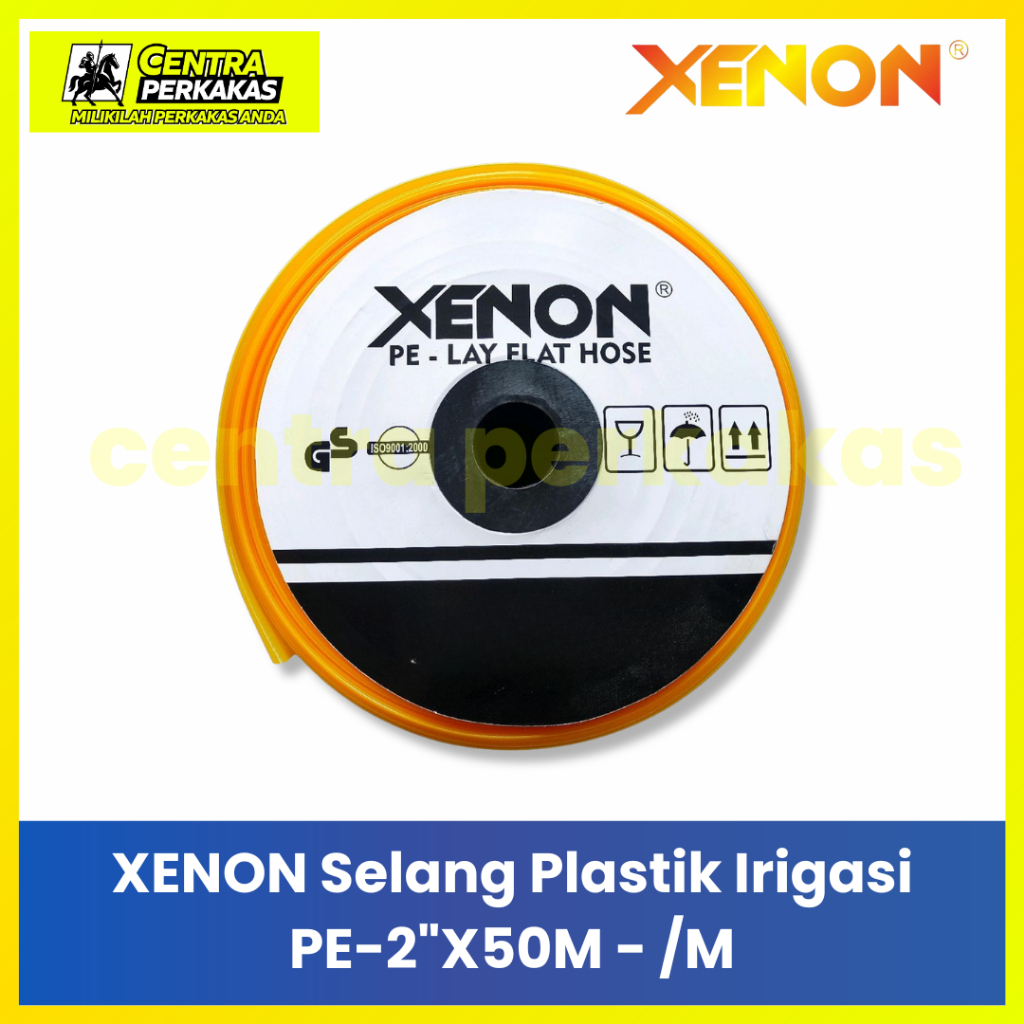 XENON Selang Plastik Irigasi PE 2" 3" Inci Per Meter Eceran Tebal Sawah