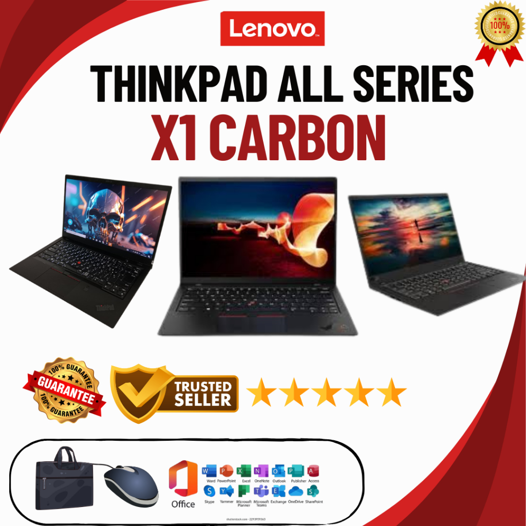 Jual Laptop Lenovo Thinkpad X1 Carbon intel Core i5 / i7 Gen6 4TH/5TH ...