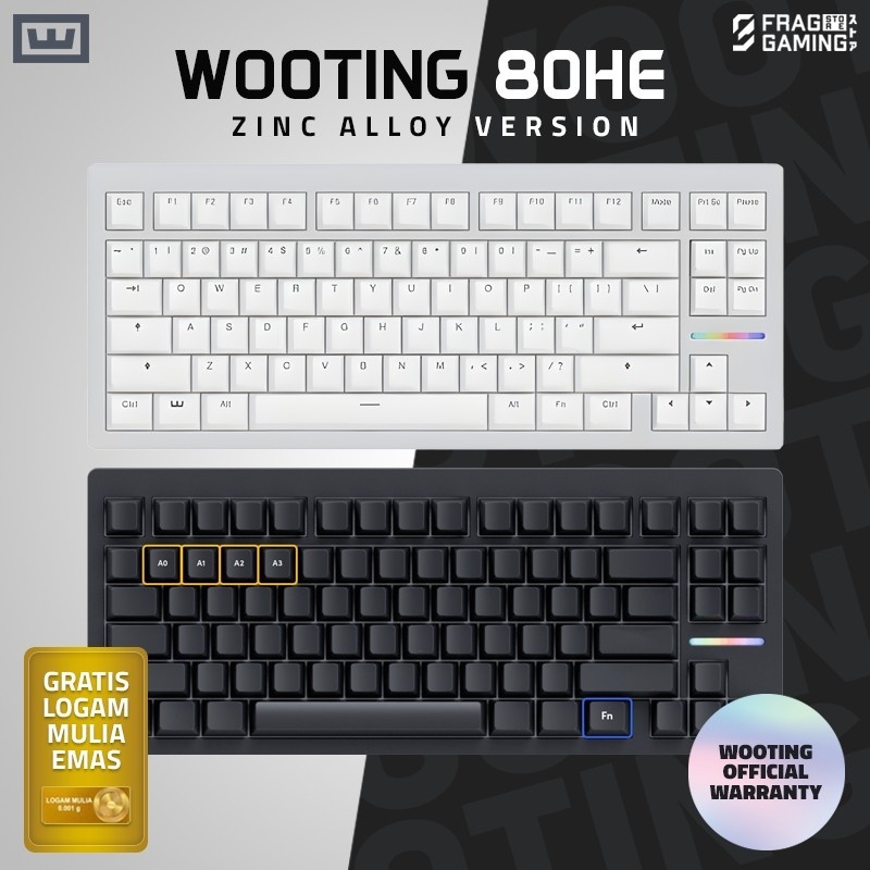 Jual Keyboard Wooting 80HE Founders Campaign Mechanical Gaming Keyboard ...