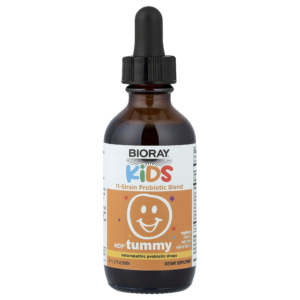 Jual Bioray, Kids, NDF Tummy, 11-Strain Probiotic Blend, raspberry, 60 ...