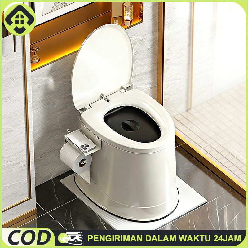 Mobile Toilet Closet Jongkok Kursi Toilet Duduk Portable Anti Selip Untuk Ibu Hamil/Lansia/Pasien