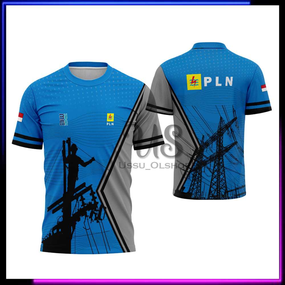 Jual KAOS JERSEY PLN / BAJU PLN PRIA / SERAGAM PLN / BAJU LAPANGAN PLN ...