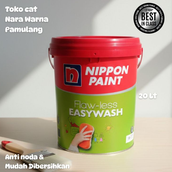 Jual NIPPON FLAWLESS EASY WASH Cat Dinding Interior Anti Noda Premiium ...