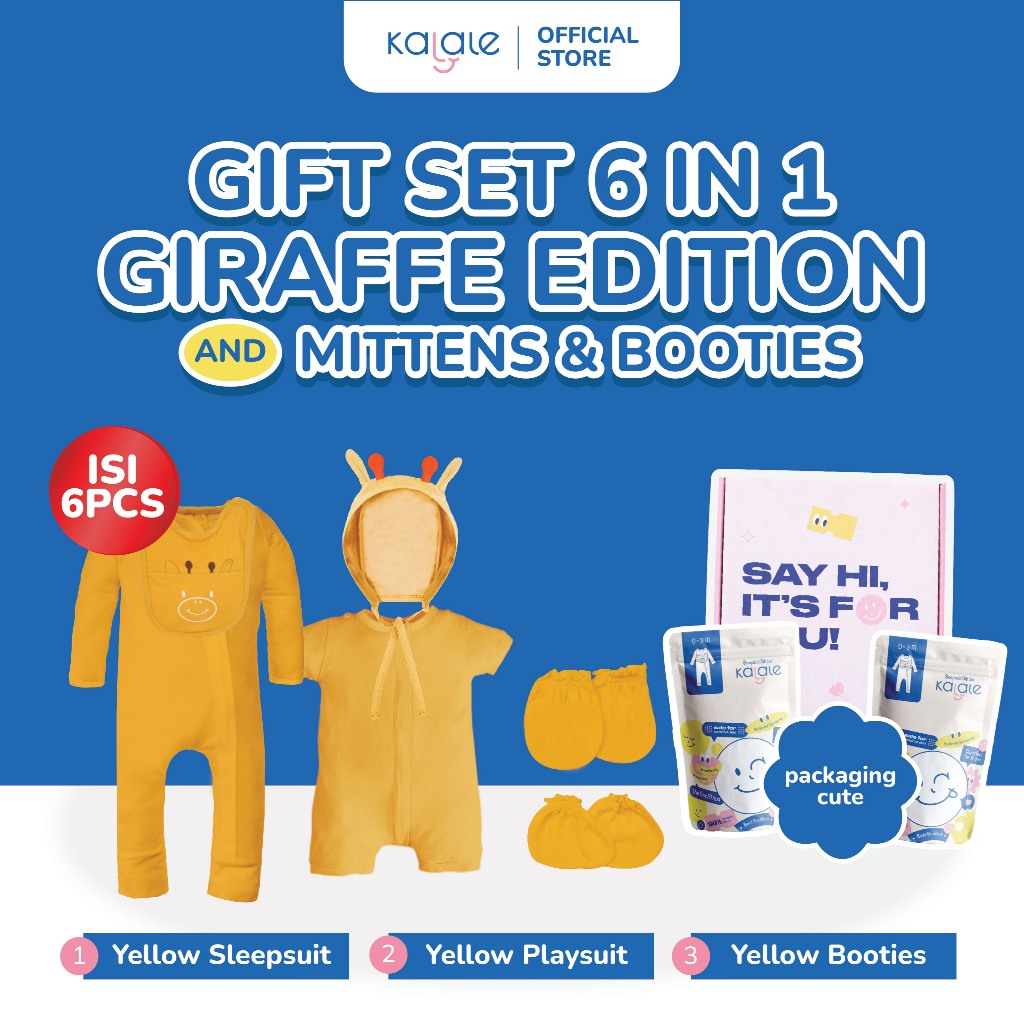 Jual Kalale Hampers Newborn / Kado Lahiran Bayi - Yellow Giraffe ...