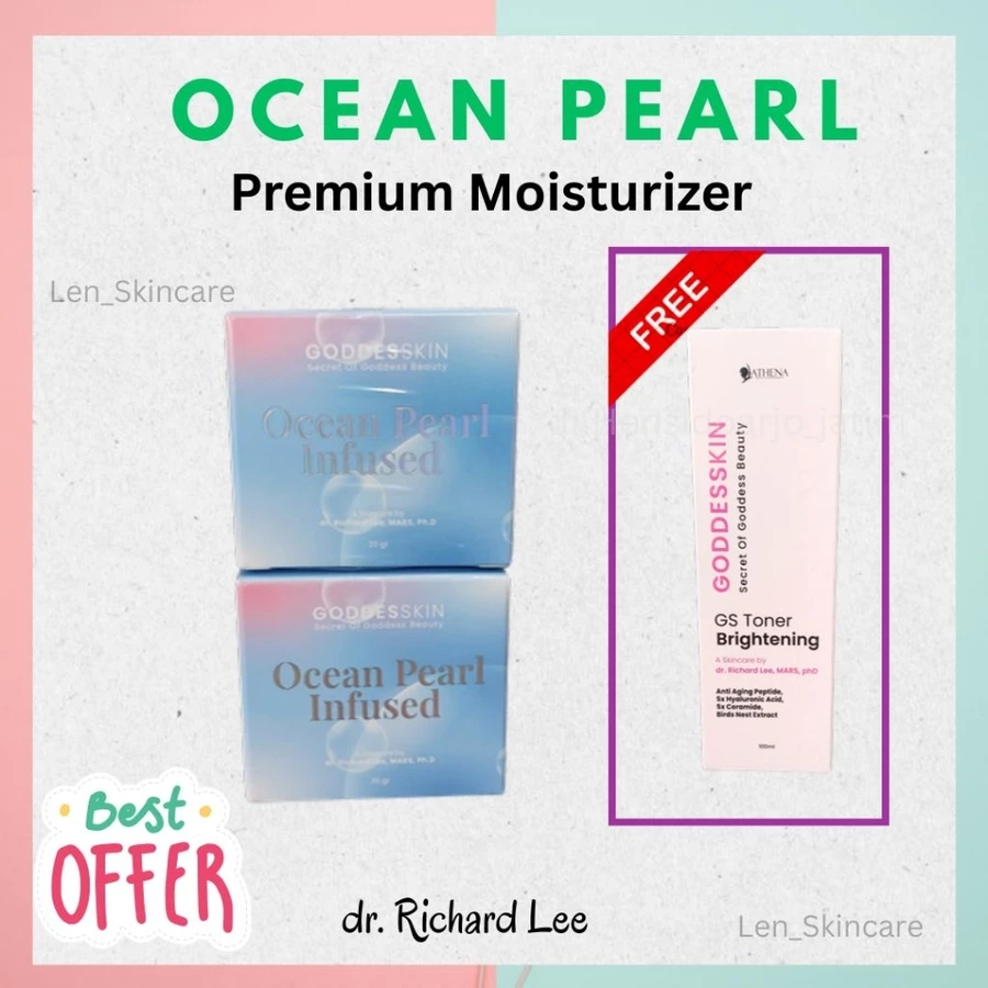 Goddesskin Ocean Pearl Moisturizer by dr.Richard Lee Athena Pelembab premium Goddesskin