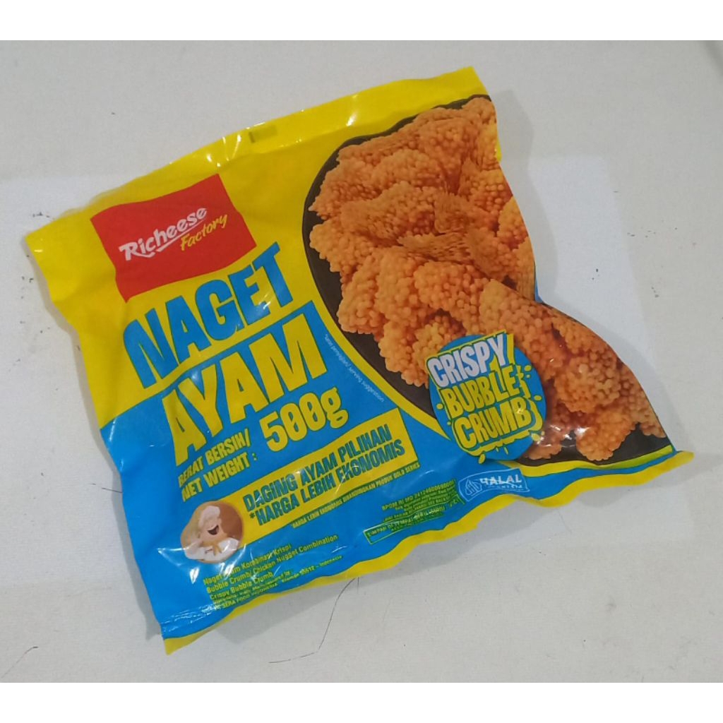 Jual Richeese Nugget Ayam Crispy Bubble Crumb 500gr | Shopee Indonesia