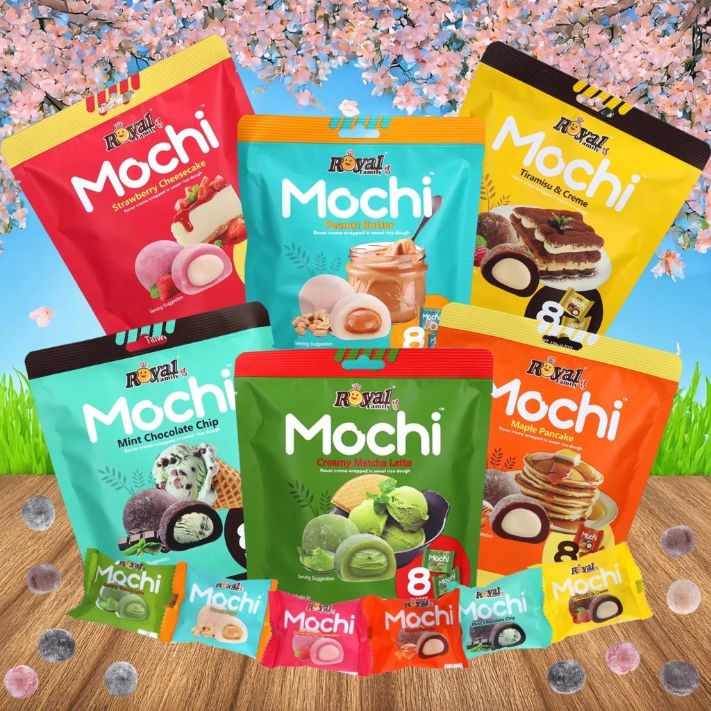 Jual Royal Family Mochi Taiwan Matcha Mochi 120g / Tiramisu & Creme ...