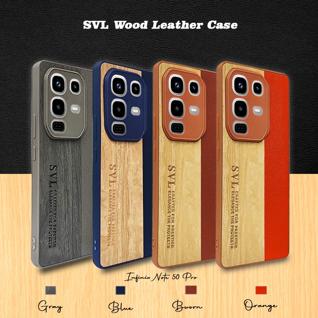 Jual Casing Infinix Note 50 Pro 4G Premium Leather Wood – Softcase Soft ...