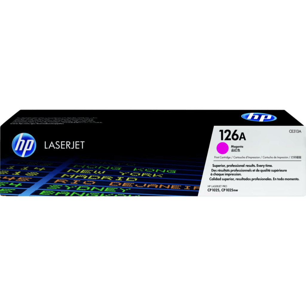 HP Toner 126A Black Cyan Magenta Yellow LaserJet Cartridge Original [CE310A CE311A CE312A CE313A] (4)