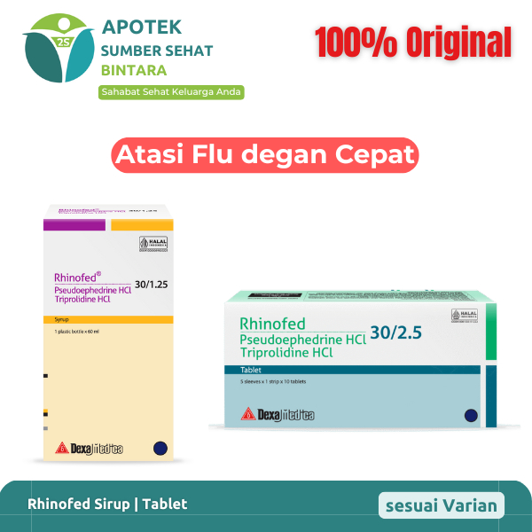 Jual Rhinofed Sirup | Tablet - Atasi Pilek Anak dan Dewasa | Shopee ...
