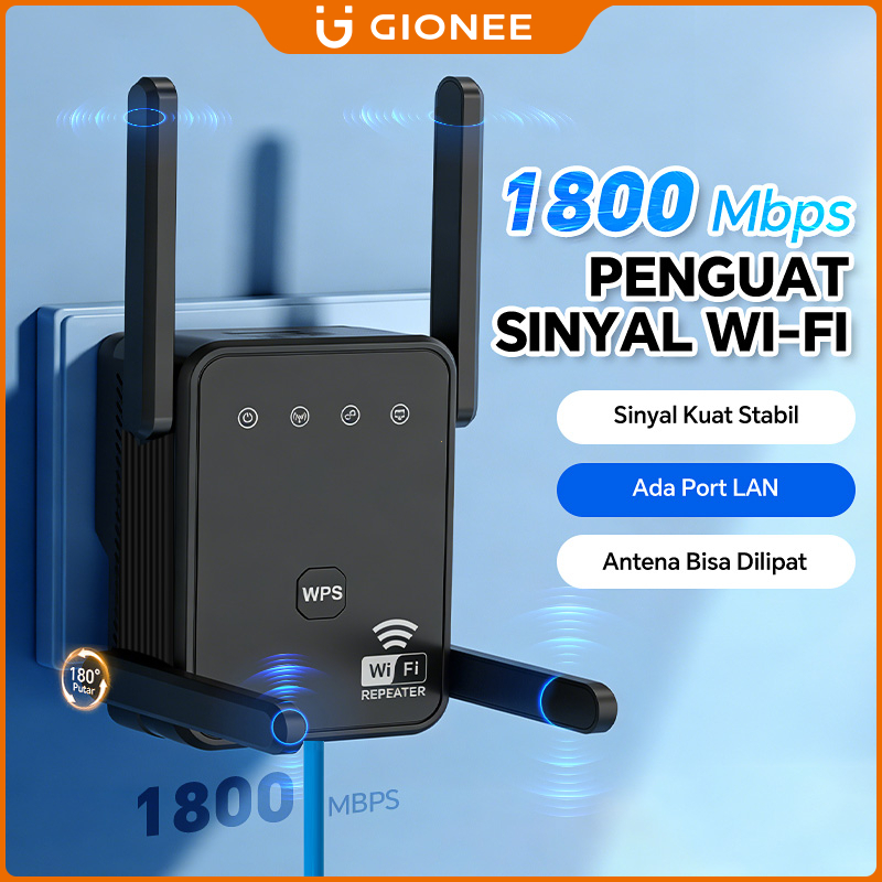 Jual 1800Mbps Repeater Wifi Range Extender| Penguat Sinyal | 4 High ...