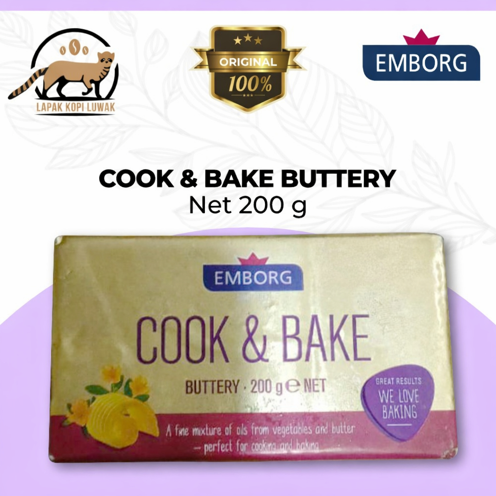 Jual Emborg Cook & Bake Buttery 200 Gr | Shopee Indonesia