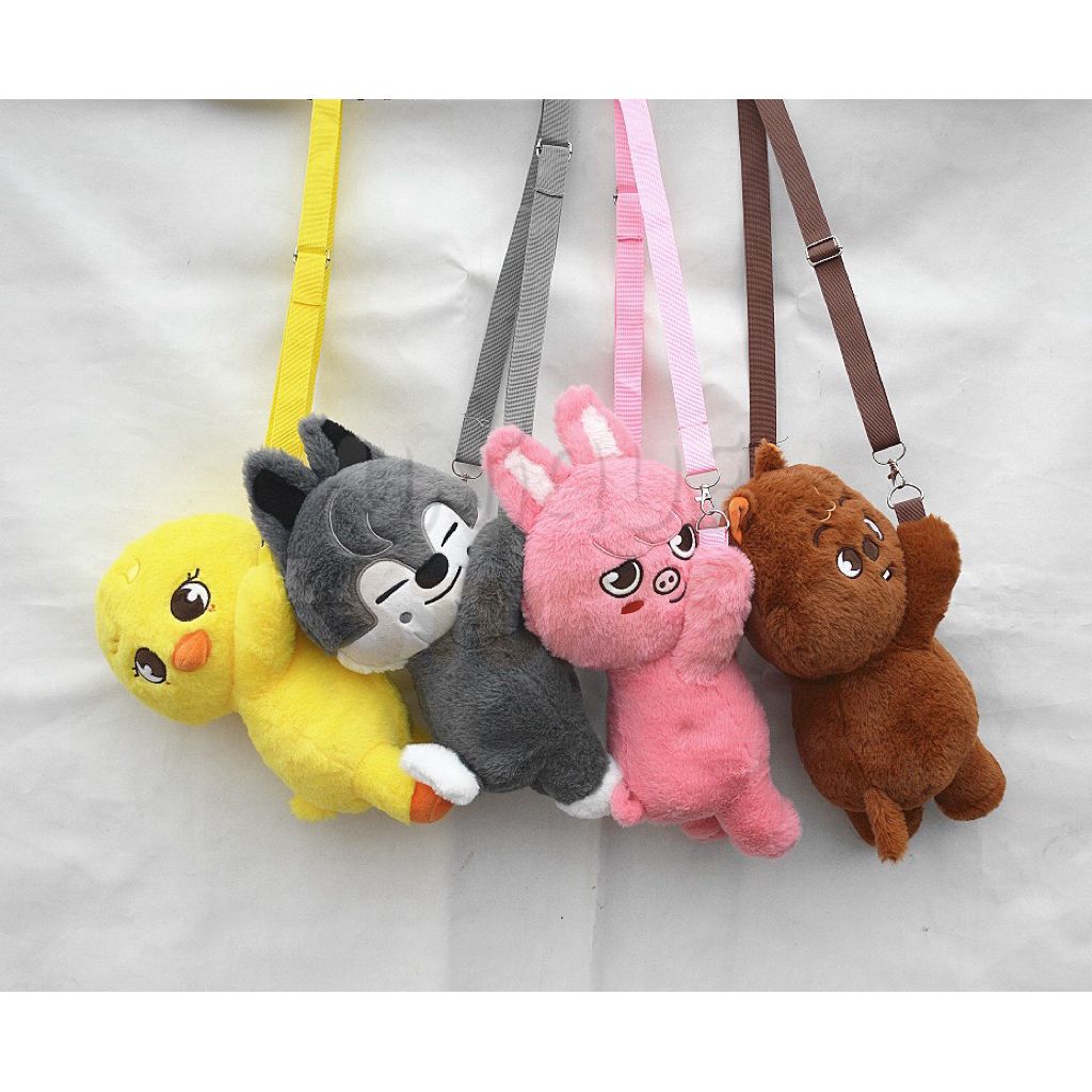 Jual REDY SKZOO Plush Bag Dominate Celebrate Stray Kids Tas