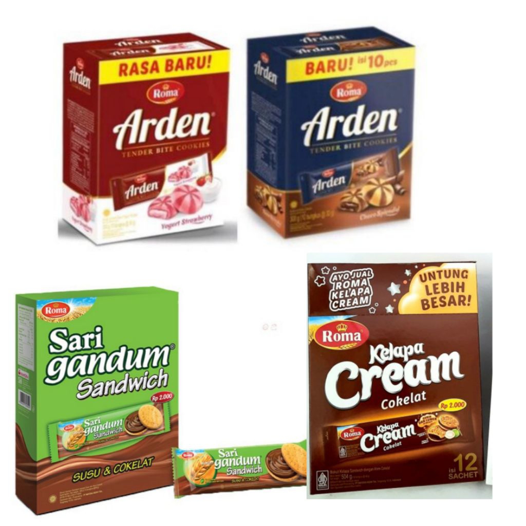 Jual VARIAN BISKUIT PRODUK ROMA KEMASAN BOX | Shopee Indonesia