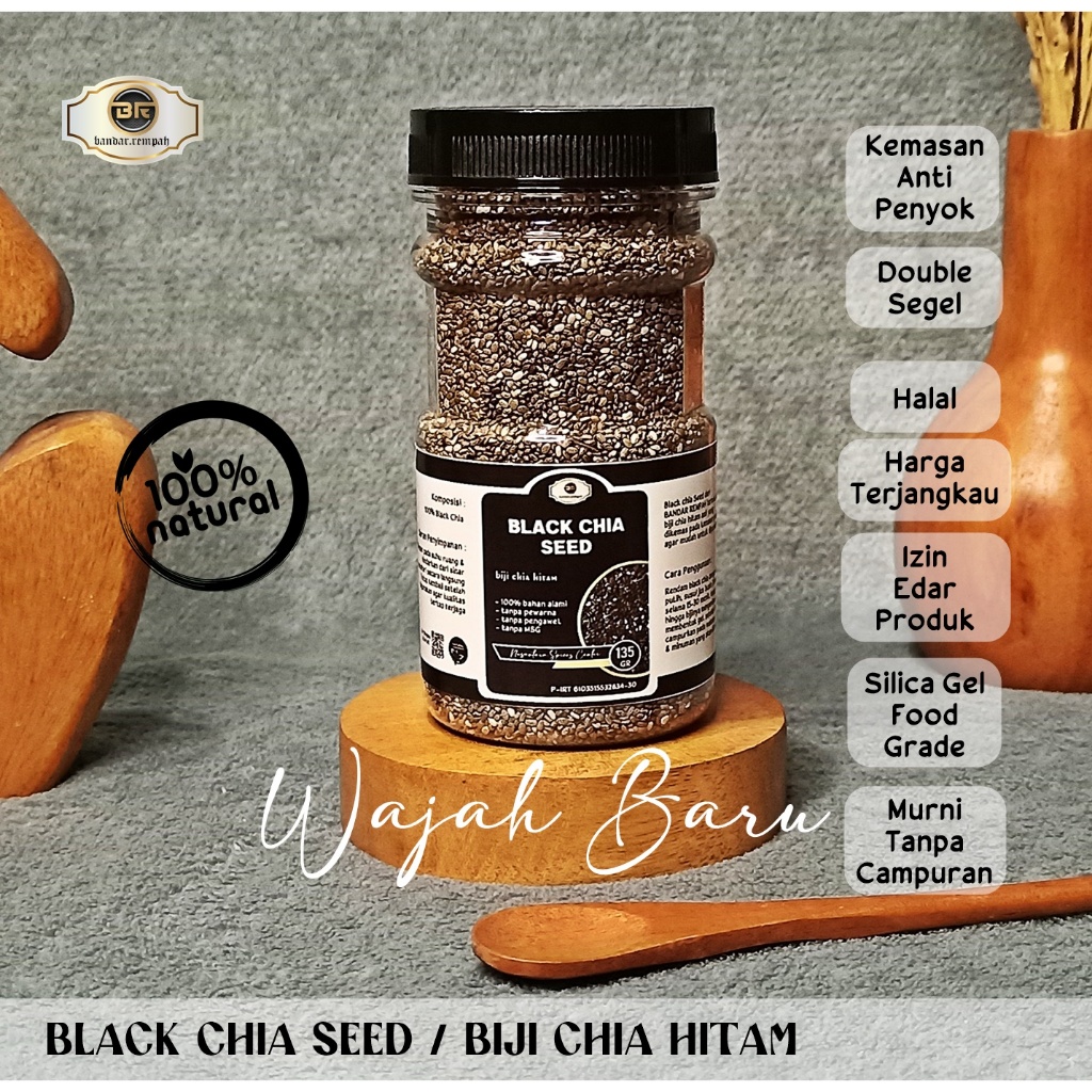 Jual BR - BLACK CHIA SEED (BIJI CHIA HITAM) | Shopee Indonesia